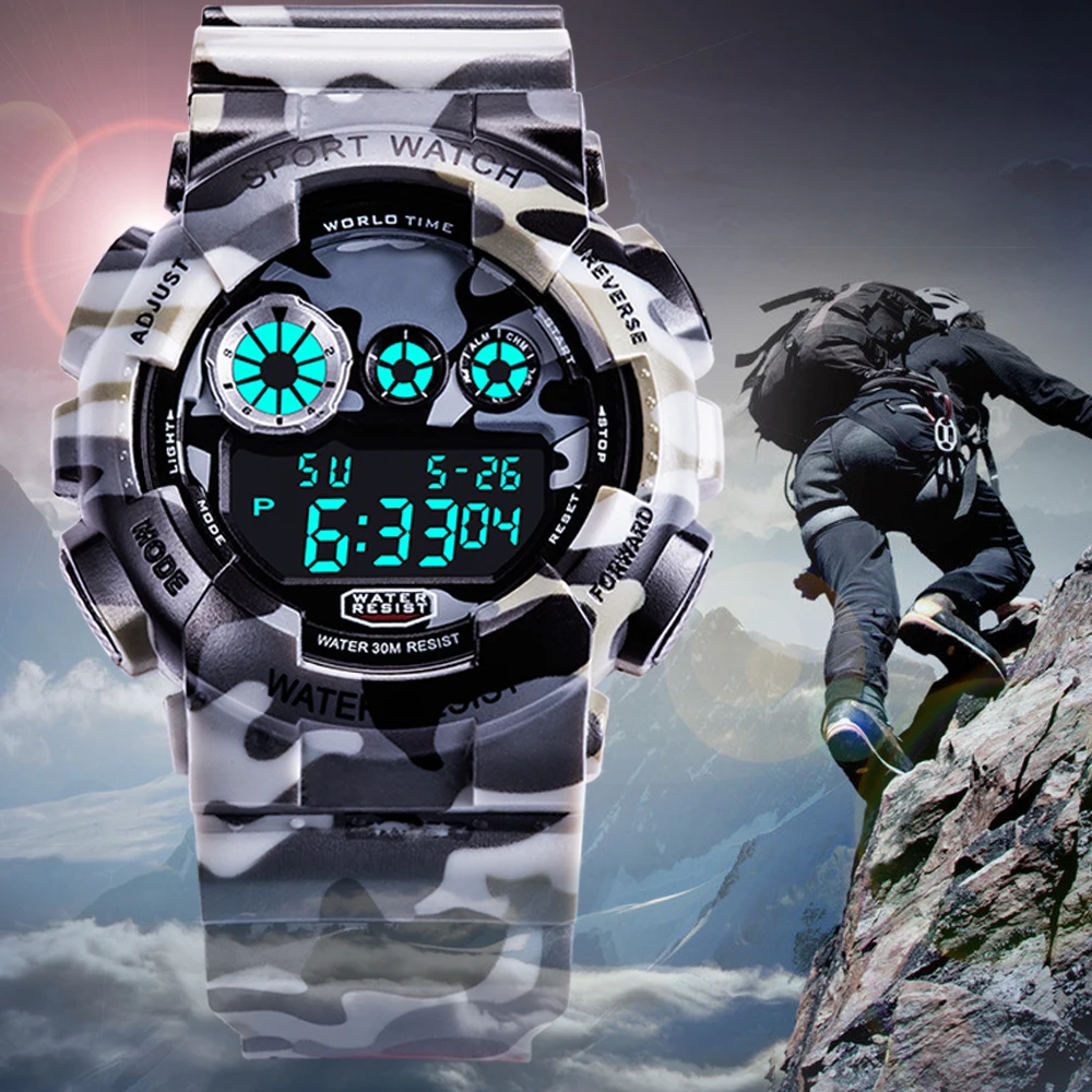 Military Retro Fashion Neutral Big Dial For Men and font b Women b font Leisure Camouflage Military Retro Fashion Neutral Big Dial For Men and font b Women b font Leisure Camouflage