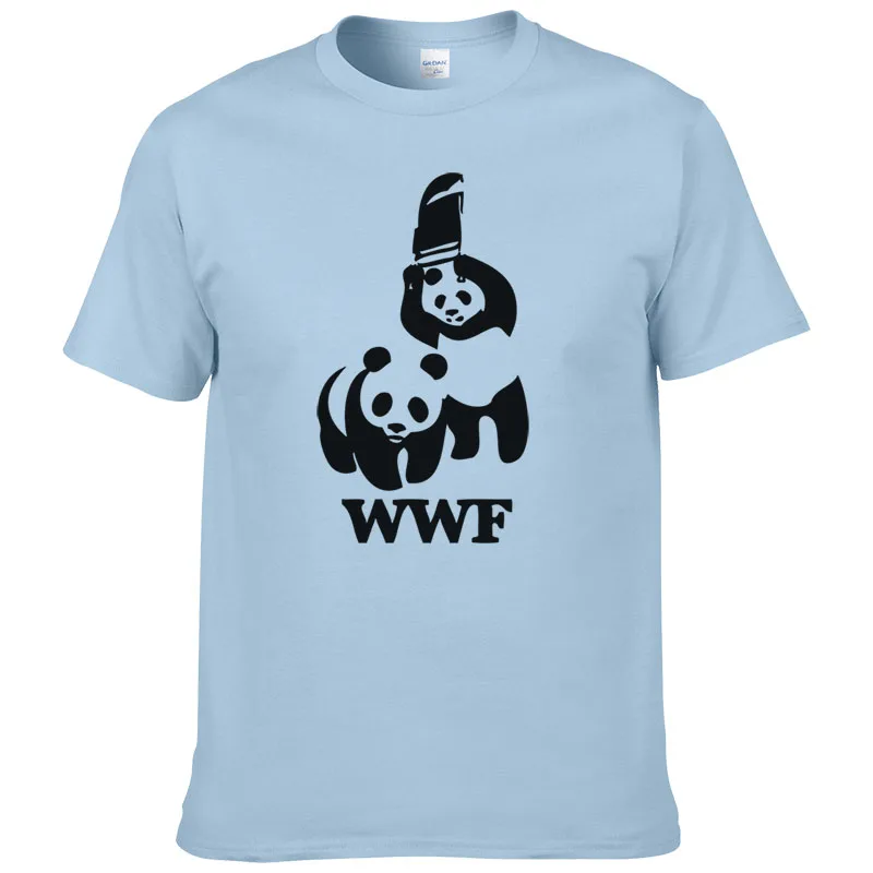 WEWANLD борьба WWF панда комедия короткий рукав крутая Camiseta Футболка мужская летняя модная забавная футболка#188