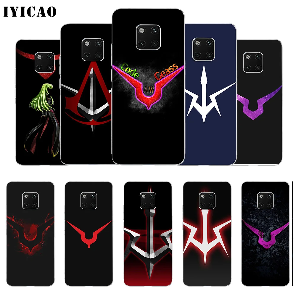 IYICAO Code Geass логотип мягкий силиконовый чехол для телефона Huawei Mate 10 20 Lite Pro Nova 2 2i 3 3i 4