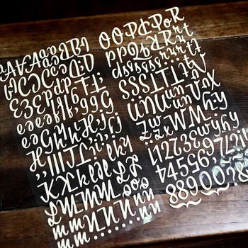 

2Pcs Soft Leather Alphabet Numbers Sticker Decorative Sticker DIY Scrapbooking Craft photo Label Diary Album Sticker Escolar