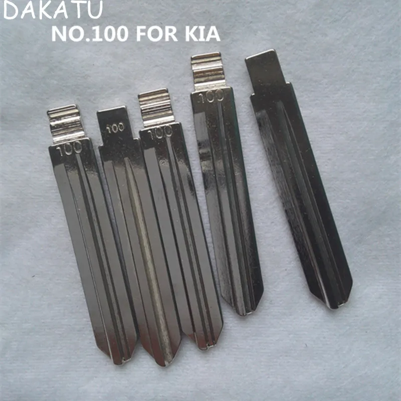 

DAKATU Car Remote Key Blade For Kia k2 Flip Remote Key Blade NO.100 with two slot