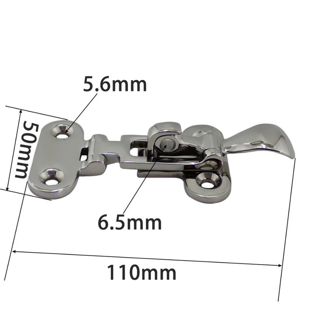 Stainless Steel Stainless Steel Hasp Latch Lock Door Buckle Yacht Electric Box Door Clasp For Security Hardware Supplies Mayitr