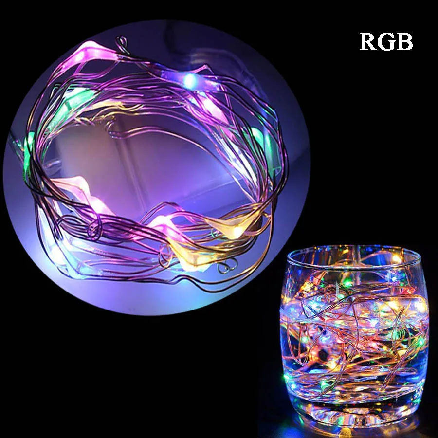 New 2M 5M 10M Copper Silver Wire LED String lights Waterproof Holiday lighting For Fairy Christmas Tree Wedding Party Decoration New 2M 5M 10M Copper Silver Wire LED String lights Waterproof Holiday lighting For Fairy Christmas Tree Wedding Party Decoration