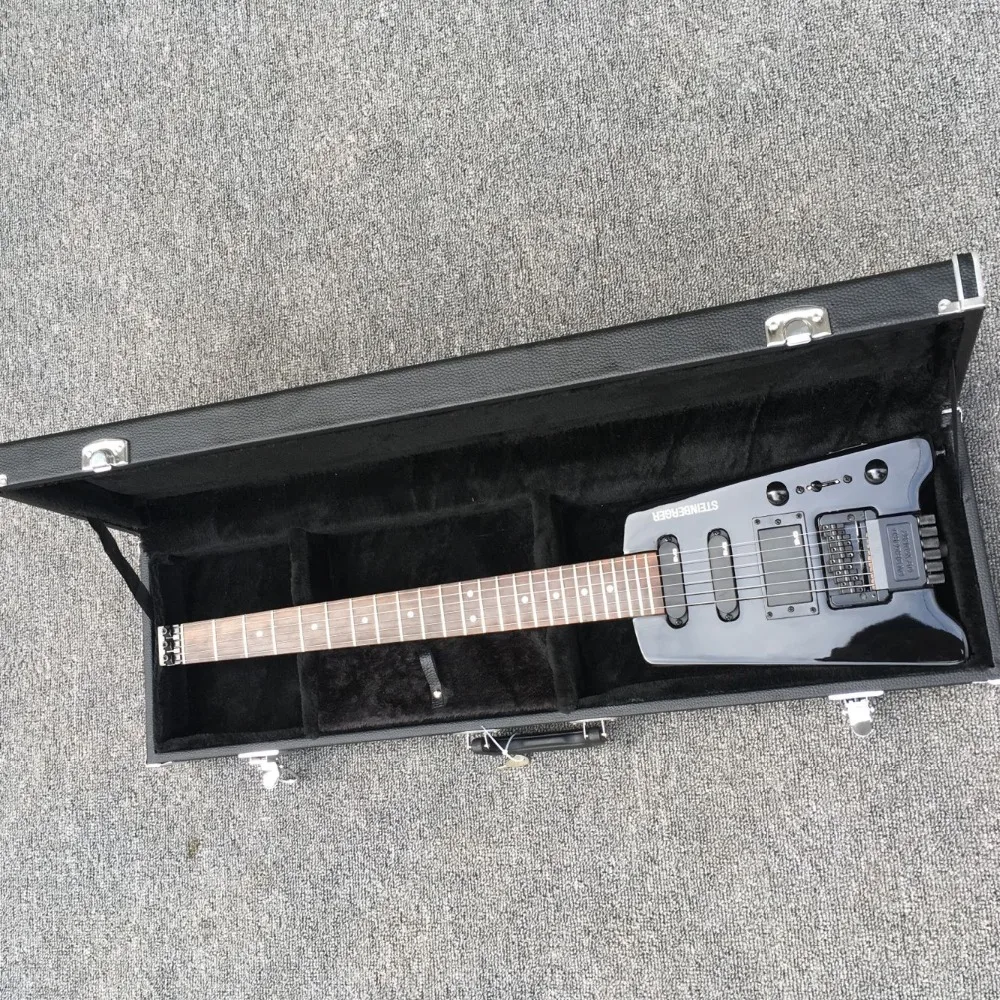 

New headless, guitar and hard case, factory wholesale and retail, real photos, can be customized size hard box