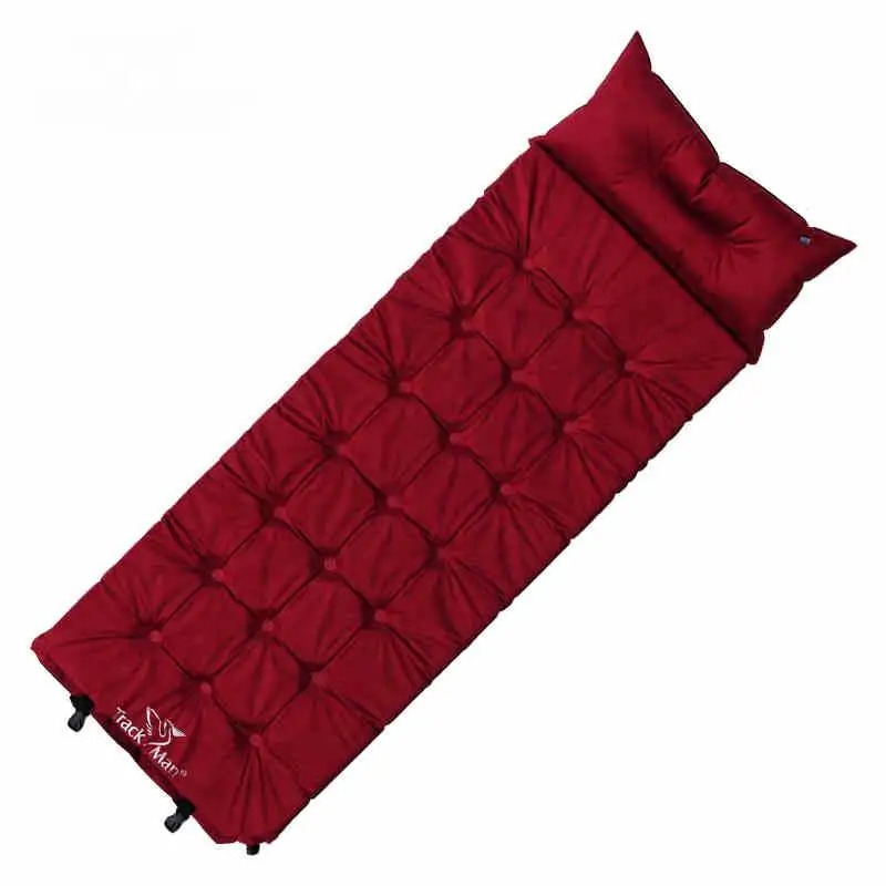 

Outdoor Single Automatically Suede Moisture Pad Camping Fill Foam Air Mattresses Inflatable Mattress Dampproof Mat With Pillow