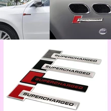 10 шт., для всех серий, алюминиевая Эмблема для автомобиля с наддувом, наклейка на заднюю крышку багажника, автомобильный значок на багажник для audi