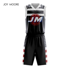 Lastest дизайн oem команда Баскетбол Джерси Реверсивный двойной сетки полиэстер дешево