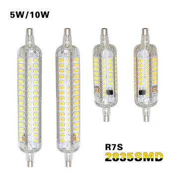 

AC 220V 110V R7S Led Lamp 2835SMD 78mm 118mm J78 J118 60 120 LEDs R7S Silicone Spot Light Replace Halogen Floodlight