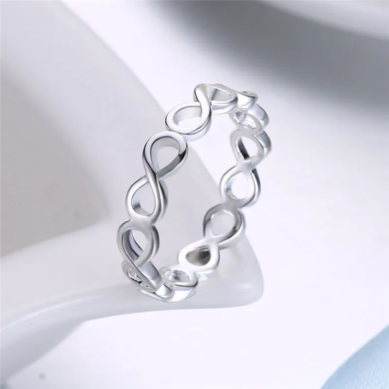 Modyle новое кольцо бесконечности для женщин серебряного цвета свадебные украшения