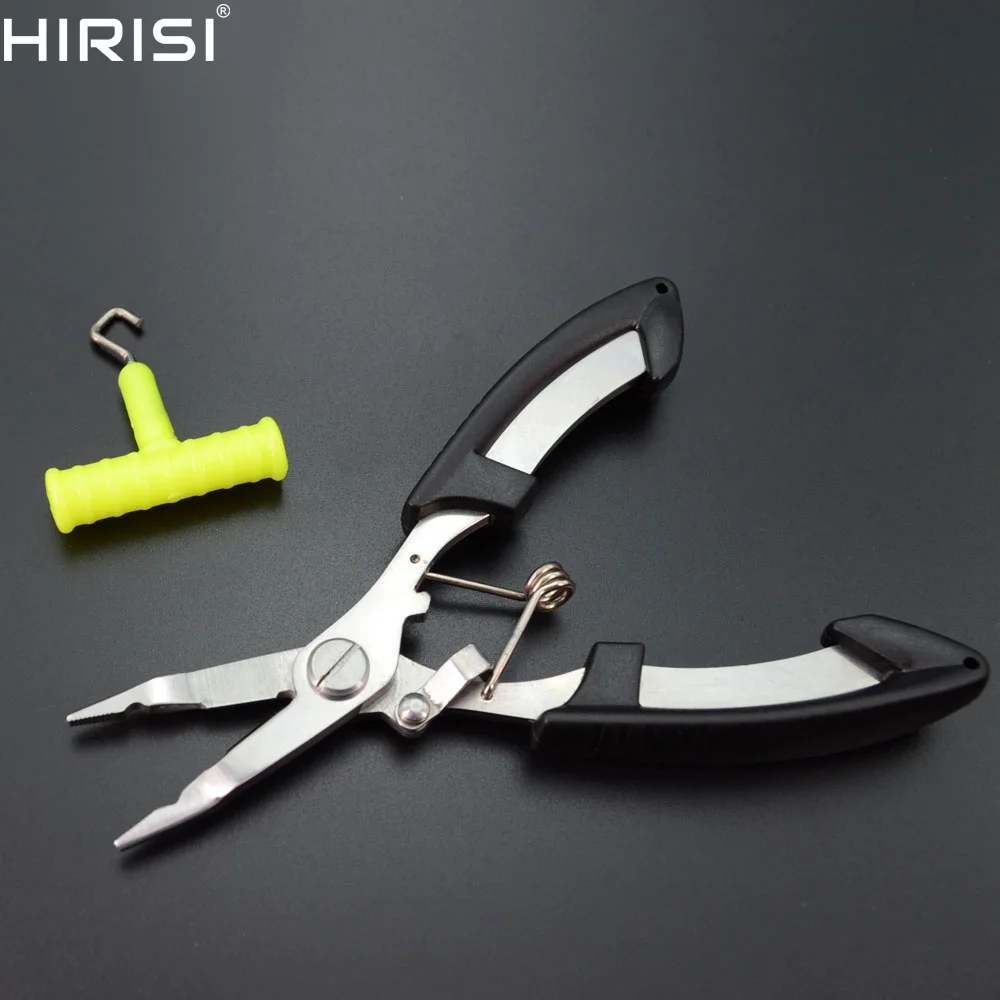 

Hirisi Fishing Pliers and Scissors Made by Stainless Steel Fishing Pliers Tool Free Knot Tool in Bag
