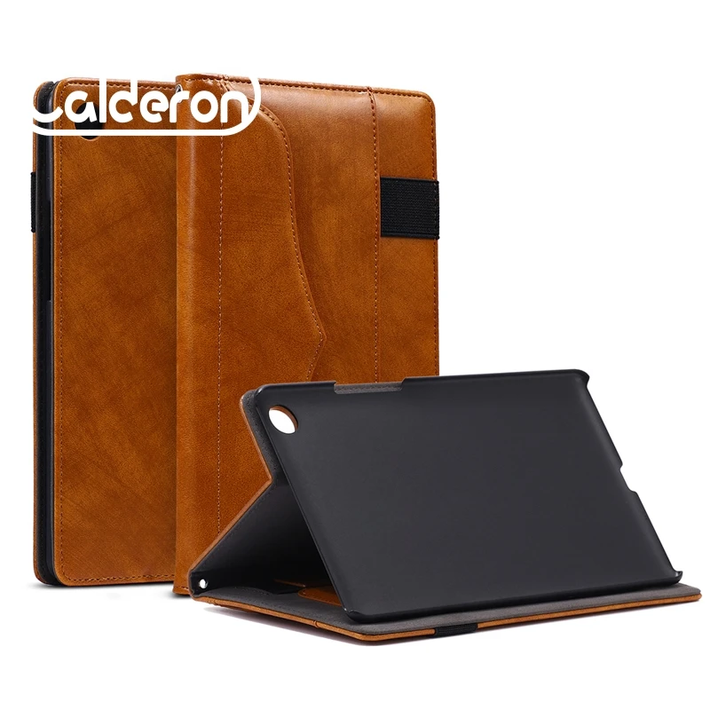 Luxury Holster Flip PU Leather Case For Huawei MediaPad M5 8.4 10.8 T3 10 Honor Play Pad 2 9.6 Cove