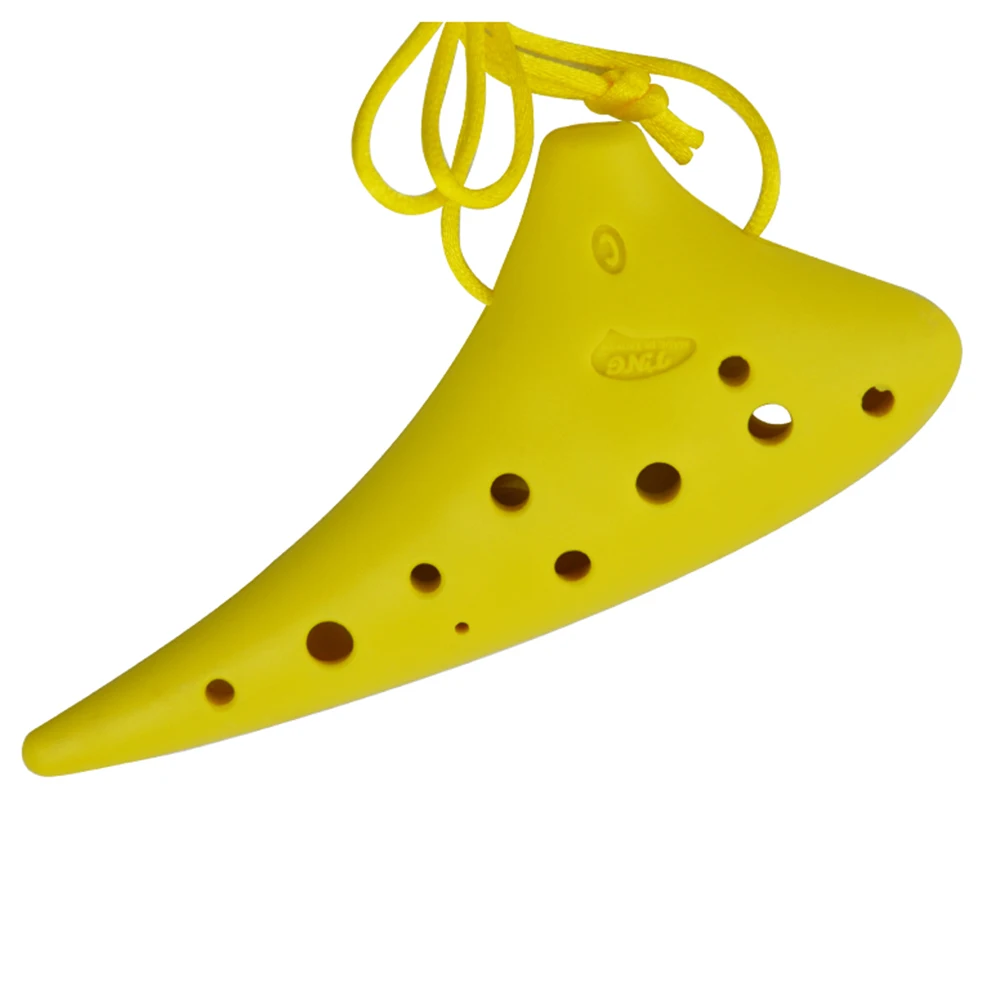 Пластиковые Музыкальные инструменты Ocarina 12 отверстий альт с сопрано Обучающие