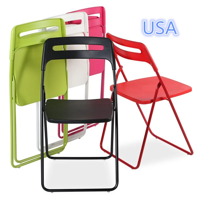Wholesale 30pcs Simple plastic steel pipe folding chair in Conference
