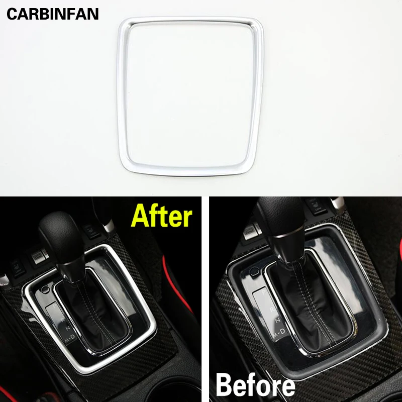 

ABS Gearshift Shift Gear Panel Frame Cover Trim Car Styling Accessory Sticker For Subaru Forester SJ 2013 2014 2015 2016 2017