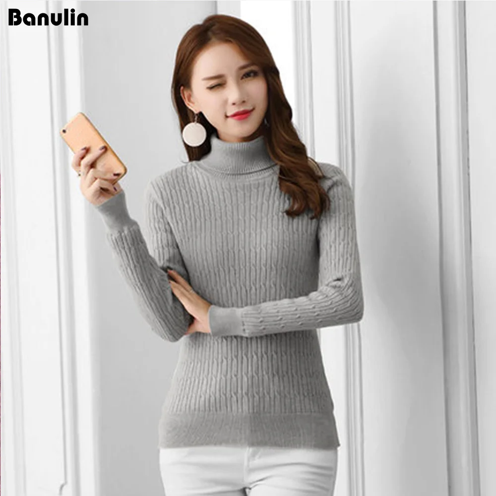 2018 Winter plus Thick Velvet knit sweater Velvet lining warm Pullover High-necked Sweater female Thick Turtleneck sweater Sweaters
