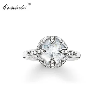 

Rings White Lotus 925 Sterling Silver Trendy Gift For Women, Thomas Style Fashion Eternity Rings TS Fashion Jewelry Wholesale