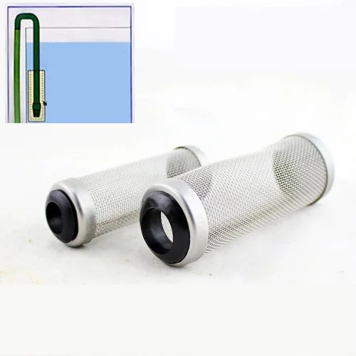Protector De Entrada Para Filtro De Acuario | Malla De Acero Inoxidable | Diámetro Interior 16 Mm | Evita Que Peces Pequeños Y Camarones Sean Absorbidos