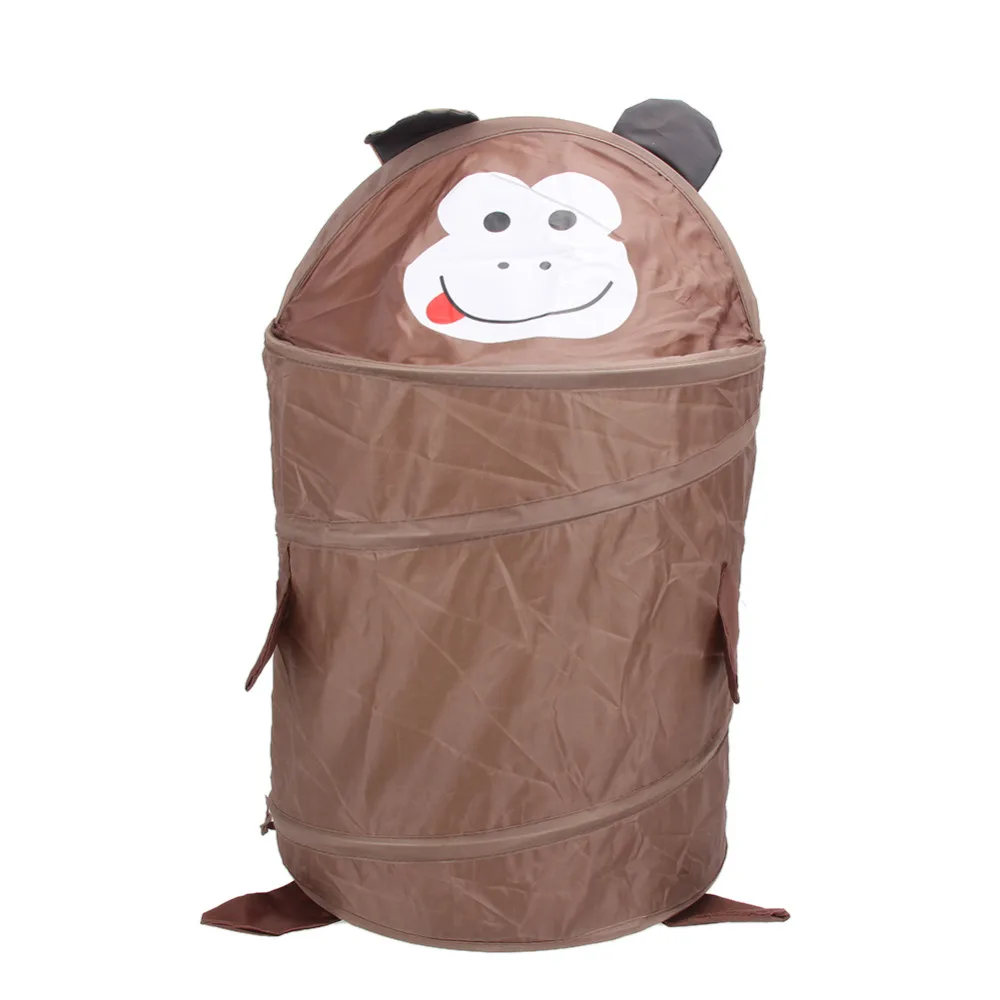 9 نمط لطيف الكرتون الحيوان تخزين دلو جميل و الأزياء للطي اسطوانة الغسيل سلة لعبة مربع المنظم