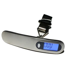 50 кг Портативный Нержавеющая сталь провел ручная кладь» рыбы Вес мини висит чемодан весы цифровые карманные весы