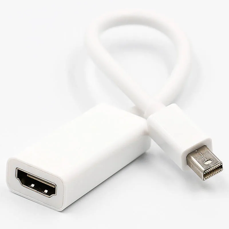 

Mini DP to HDMI Adapter Cable Mini DisplayPort Thunderbolt Port Converter for Macbook Pro Air Projector Camera TV PC