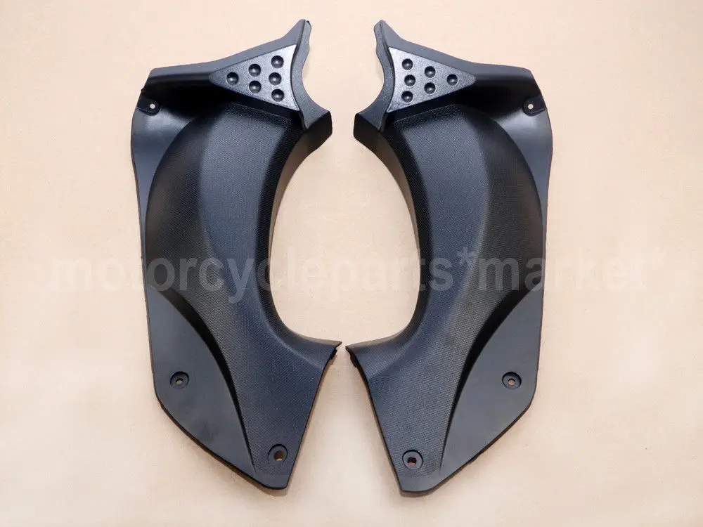 

For KAWASAKI ZX14R ZX-14R 2006-2011 ABS Injection Mould Ram L&R Air Cover Dash Trim Duct Tube Cowl Fairing Unpainted Black