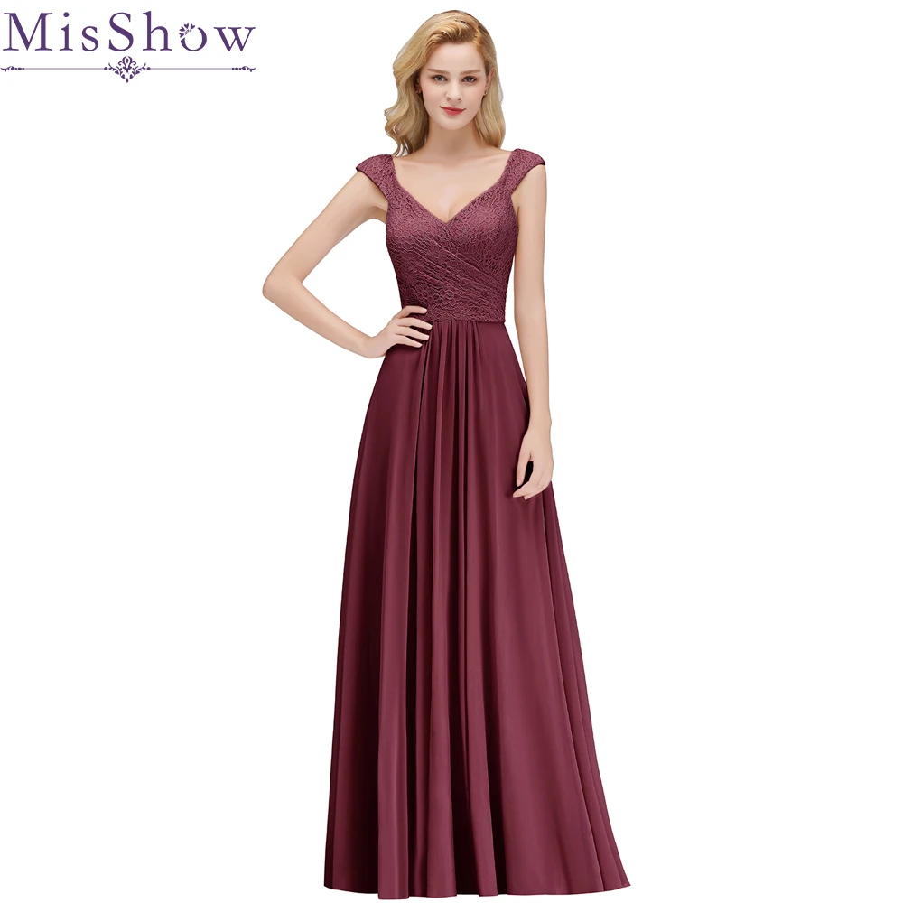 

Sexy Burgundy Pink Evening Dresses 2019 Elegant Chiffon Evening Gowns Long Formal Evening Dress Women Prom Gown Party Dresses