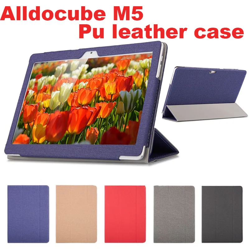 

Fashion PU leather Protective Folding Folio Case for alldocube m5 for 10.1inch m5xs Tablet PC Cover Case iplay10 pro