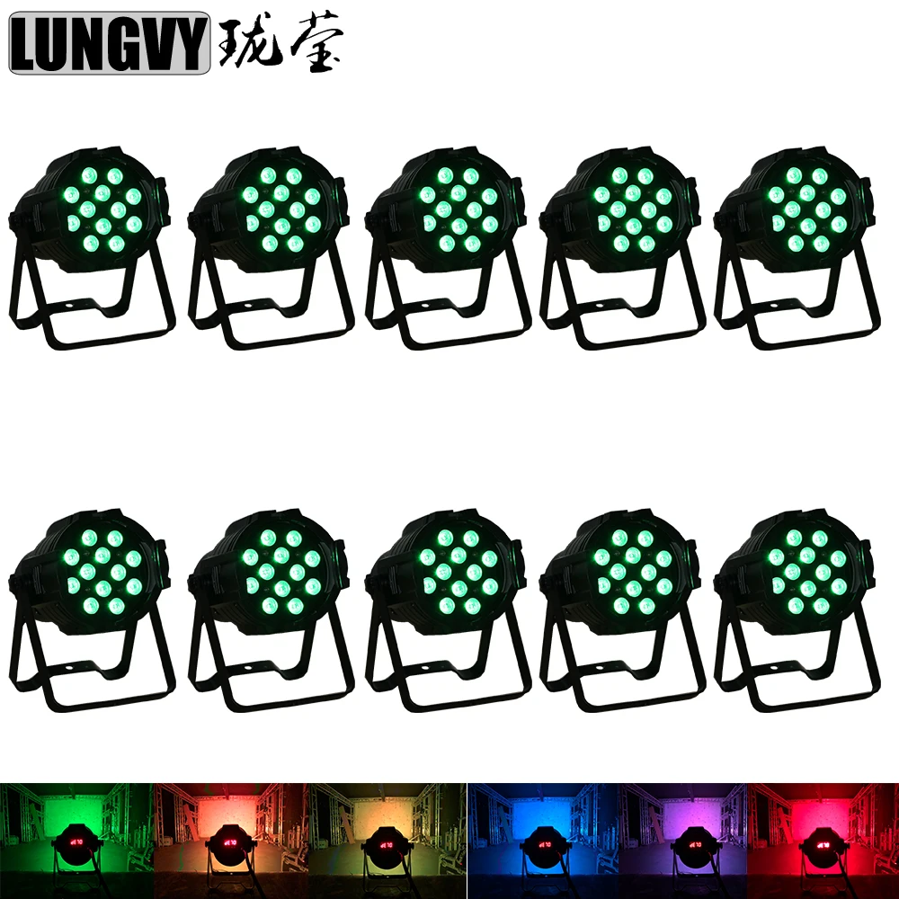

Free Shipping 10pcs/lot Led Par 12x3w RGB 3in1 Par64 Stage Light Led Par Light Indoor Cheap Price RGB Led Par Cans DMX512 3/7CH