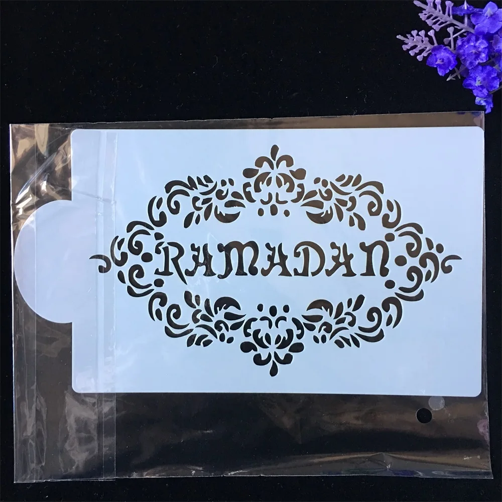 New RAMADAN E DIY Layering Stencils Wall Painting Scrapbook Coloring Embossing Album Decorative Paper Card Template |