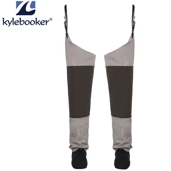 Fly  Fishing Waders Waterproof Leg pants Stocking foot Hip Wader Breathable Thigh waders