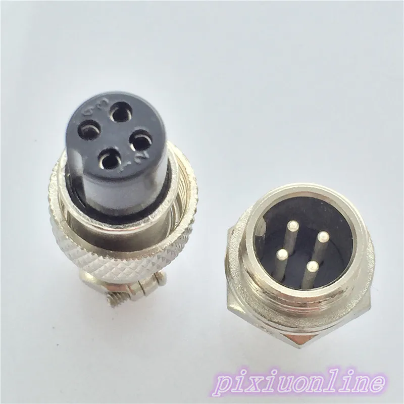 GX12 GX12-4 4Pin 12mm Aviation Male Female Connector Connector