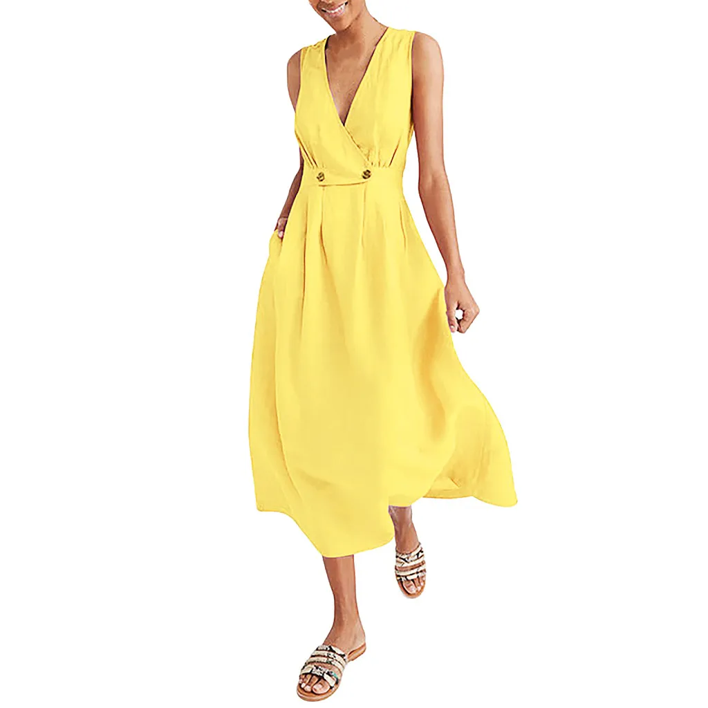 JAYCOSIN الملابس اللباس المرأة الخامس الرقبة الأزياء لون نقي سترة أكمام زر سهلة ساندي الشاطئ عالية الشارع أنيقة اللباس 2019 JAYCOSIN الملابس اللباس المرأة الخامس الرقبة الأزياء لون نقي سترة أكمام زر سهلة ساندي الشاطئ عالية الشارع أنيقة اللباس 2019