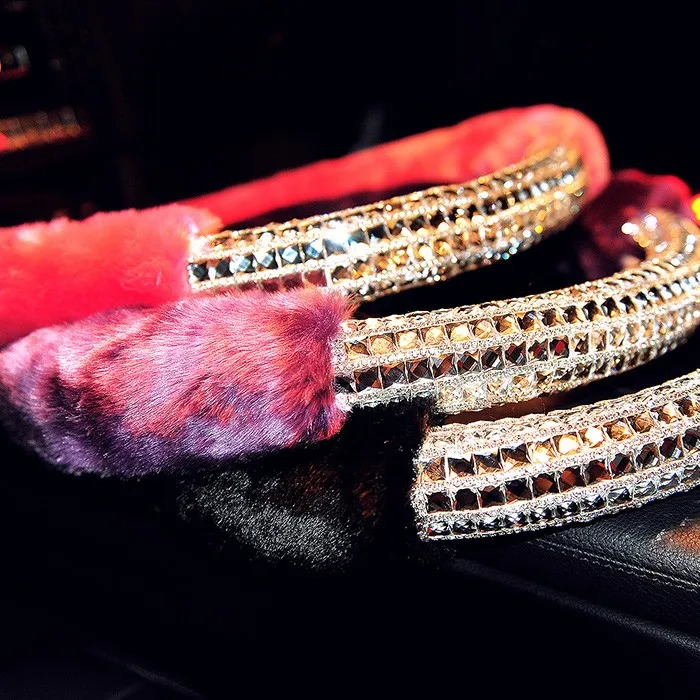 Personalized-Rhinestone-Wool-Car-Steering-Wheel-Covers-Fit-38CM-Plush-Diamond-Women-Car-Accessories-2