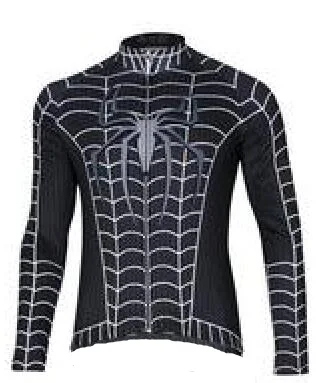 Супер герой Велоспорт Джерси Набор с длинным рукавом pro велосипед одежда триатлон костюм Одежда для велосипеда облегающий костюм одежда спортивный комплект - Цвет: Only jersey