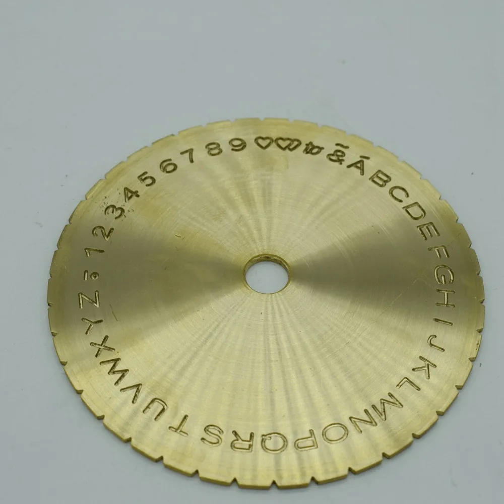 Буквенный диск со шрифтом современный блок внутри кольца гравировальный станок 12,2 см