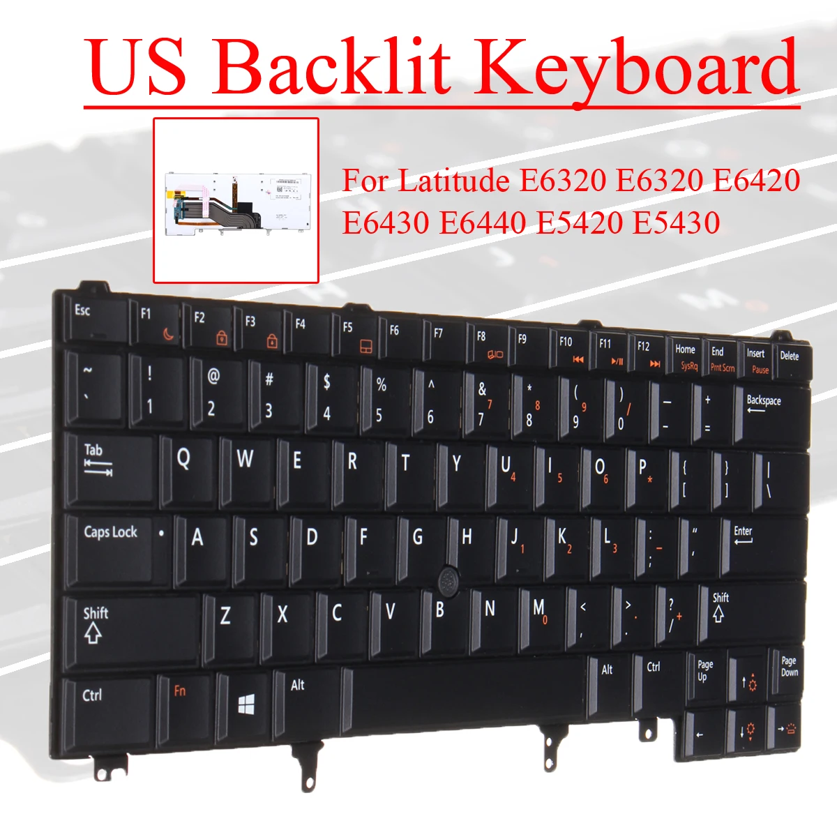 Backlit Laptop Tastatur für Dell Latitude E6320 E6320 E6420 E6430 E6440 E5420 E5430 Ersatz Tastaturen Computer peripheriegeräte Preise