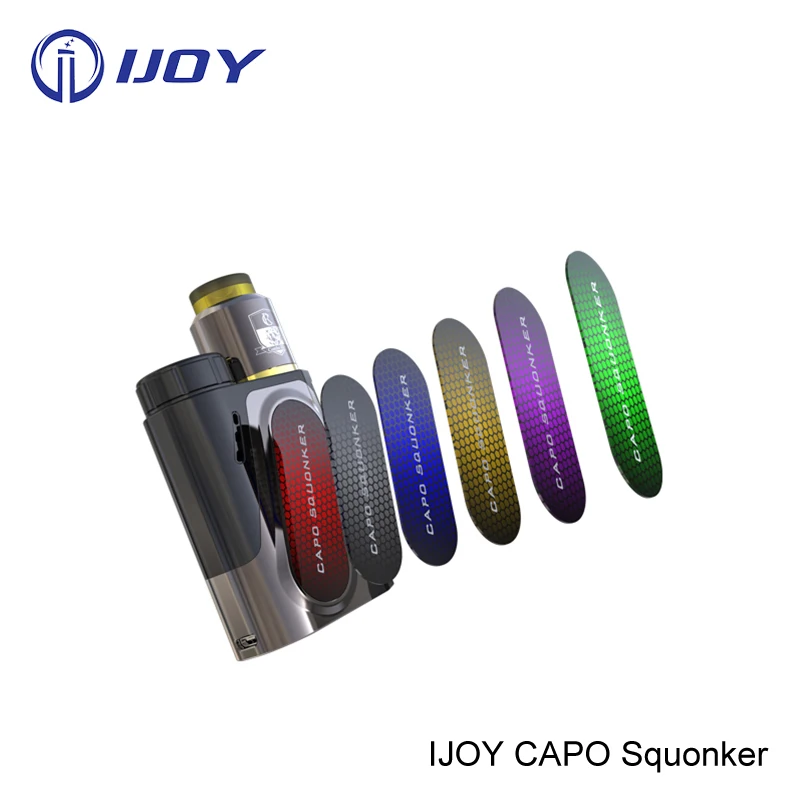 

2pcs Hottest original IJOY CAPO Squonk Kit 100W 9 ML food-grade soft unique designed vape device with 21700/20700/18650 battery