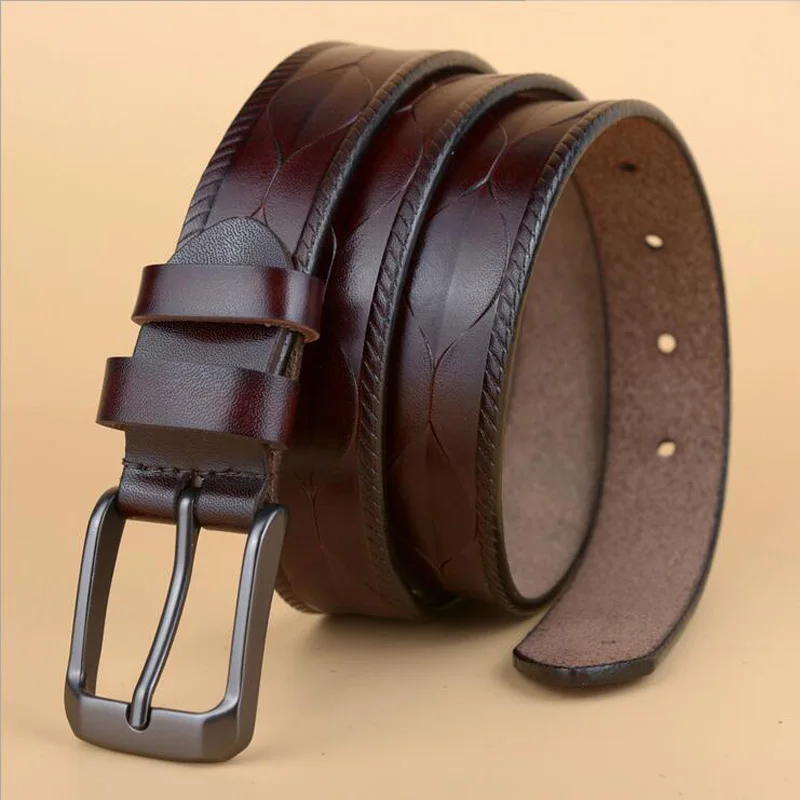 

2019 Women Pin Buckle Genuine Leather Belt Luxury Cowskin Leather Jeans Belt Black White Red Coffee Quality Guarantee ZLB023