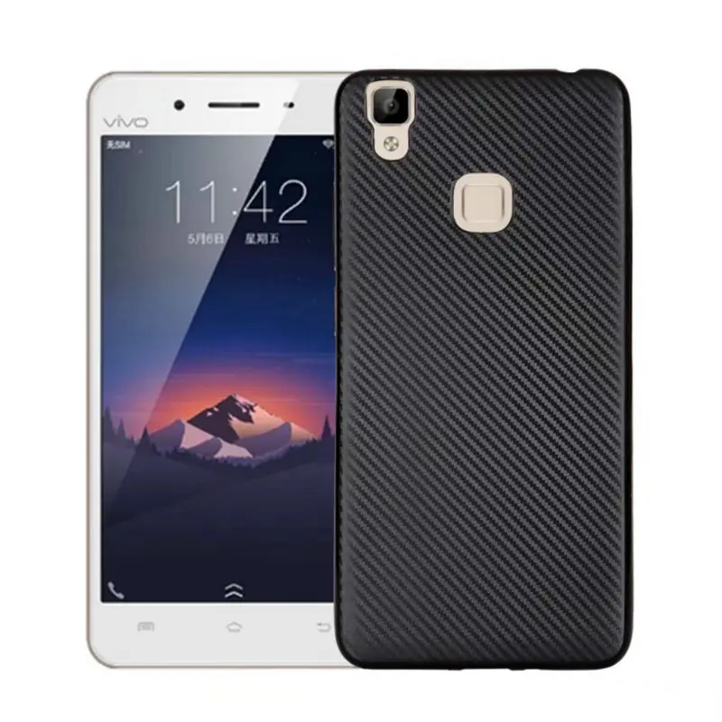 Для BBK VIVO V3/VIVOV3 5 0 дюйма чехол из углеродного волокна матовый ТПУ чехлы для