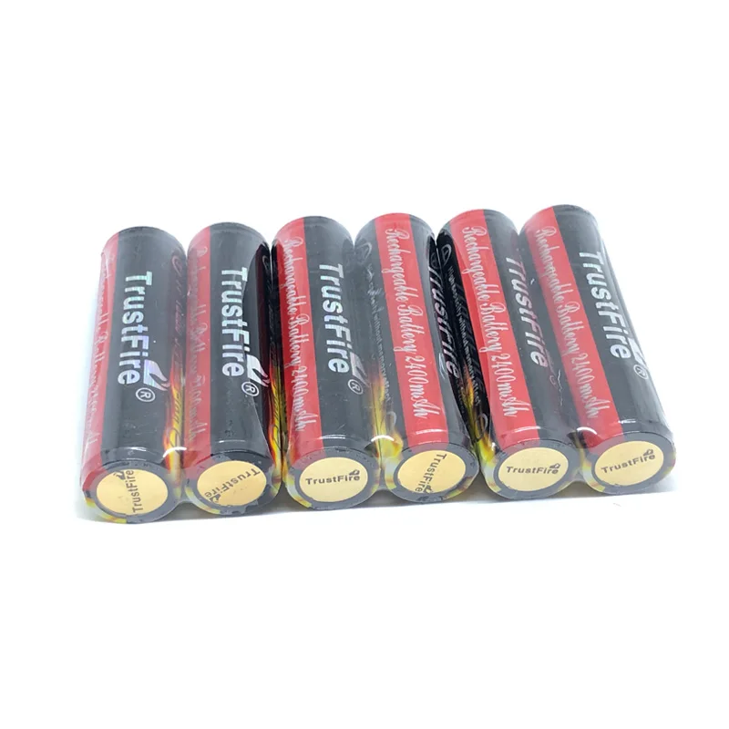 

18pcs/lot TrustFire Protected 18650 Colorful Battery 3.7V 2400mAh Camera Torch Flashlight Rechargeable Li-ion Batteries with PCB
