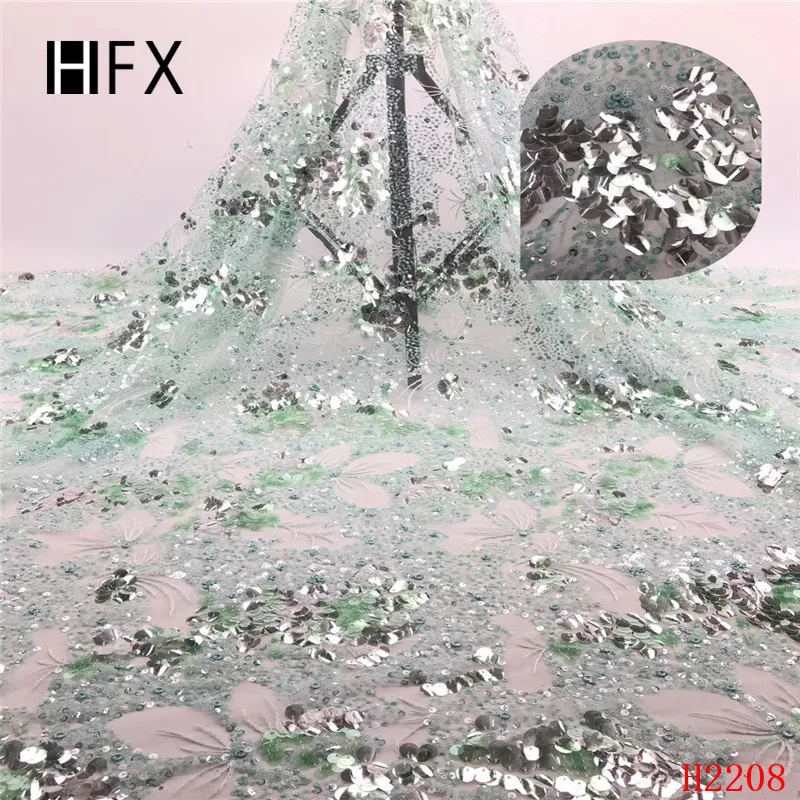 HFX Роскошные блёстки вышивка кружева ткань ручной работы DIY 3D Цветы одежда