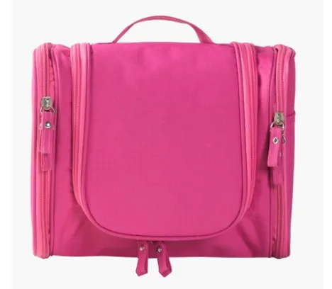 Портативная косметичка для путешествий, 6 цветов, складной органайзер для макияжа, косметичка, косметичка для женщин, косметичка - Цвет: Розовый