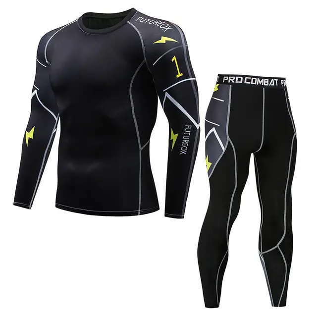 Lion Head men's new compression shirt Lycra long sleeved T shirt ...