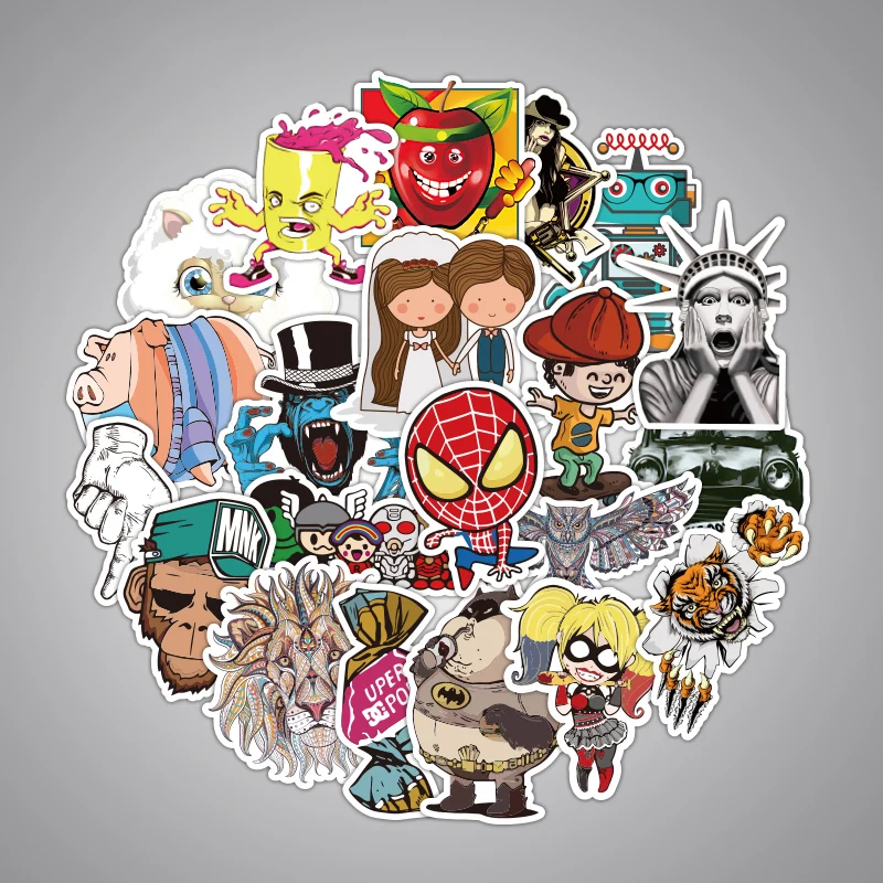 

300 Pcs Children Toy Stickers Funny Classic Style Graffiti Sticker Toys Vinyl Waterproof Sticker Home Decor Laptop Anime Sticker