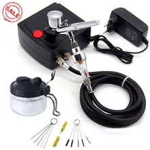 0,3 мм, 7CC, Двойное действие, аэрограф, распылитель, воздушный компрессор, комплект для ногтей, живопись, тату, маникюр, ремесло, торт, спрей, Воздушная кисть