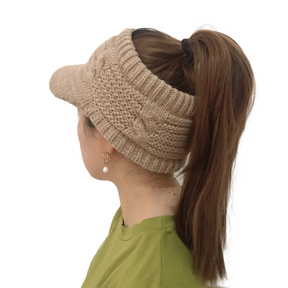 JAYCOSIN осенние зимние вязаные шапки для женщин детская вязаная шапка с ушками шляпа полые Мягкие вязаные шапки s трендовые вязаные шерстяные шляпы PJ1016