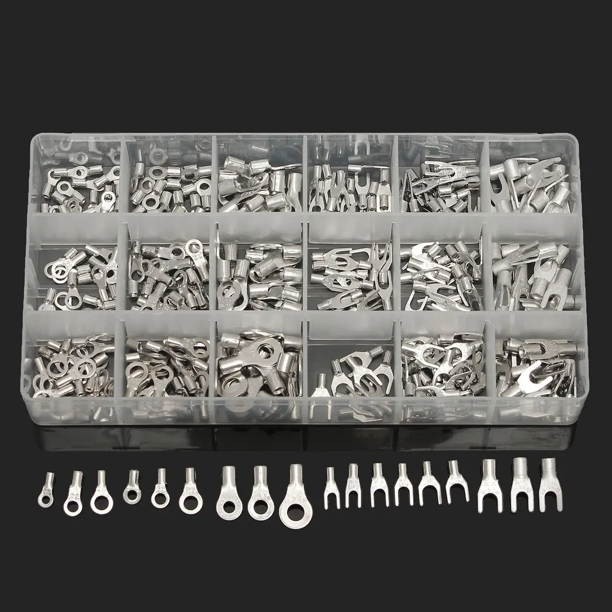

2018 New 330Pcs Crimp Terminal Electrical Cable Wire Connector Terminals Assortment Kit Easy To Install