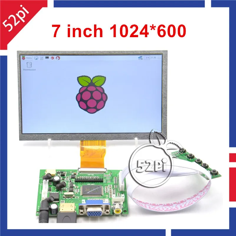 Prix pour 7 pouce Raspberry Pi Écran lcd 1024*600 TFT Moniteur Écran avec le Conseil D'entraînement (HDMI + VGA + 2AV) pour Raspberry Pi Prix pour 7 pouce Raspberry Pi Écran lcd 1024*600 TFT Moniteur Écran avec le Conseil D'entraînement (HDMI + VGA + 2AV) pour Raspberry Pi