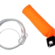 Hot Sale 5 Snap Stainless Steel Ropes Float Fishing Lock Fish Stringer for Accessories Tackle Random Color