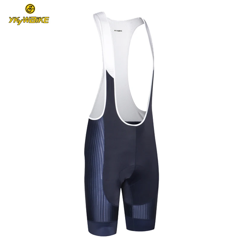 

YKYWBIKE 2019 Cycling Bib Shorts With Reflective Stripe MTB Shorts Downhill Bike Shorts High Density Sponge Pad Bicycle Tights